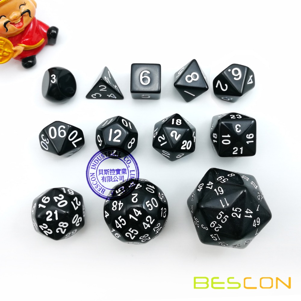 Dice Set Polyhedral - 12 Chiếc Đa Diện Xúc Xắc