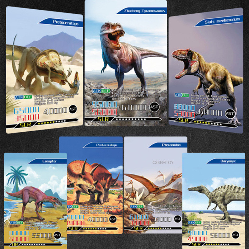 Board Game Zoo - 20Pcs 55Pcs English Dinosaur Battle Card