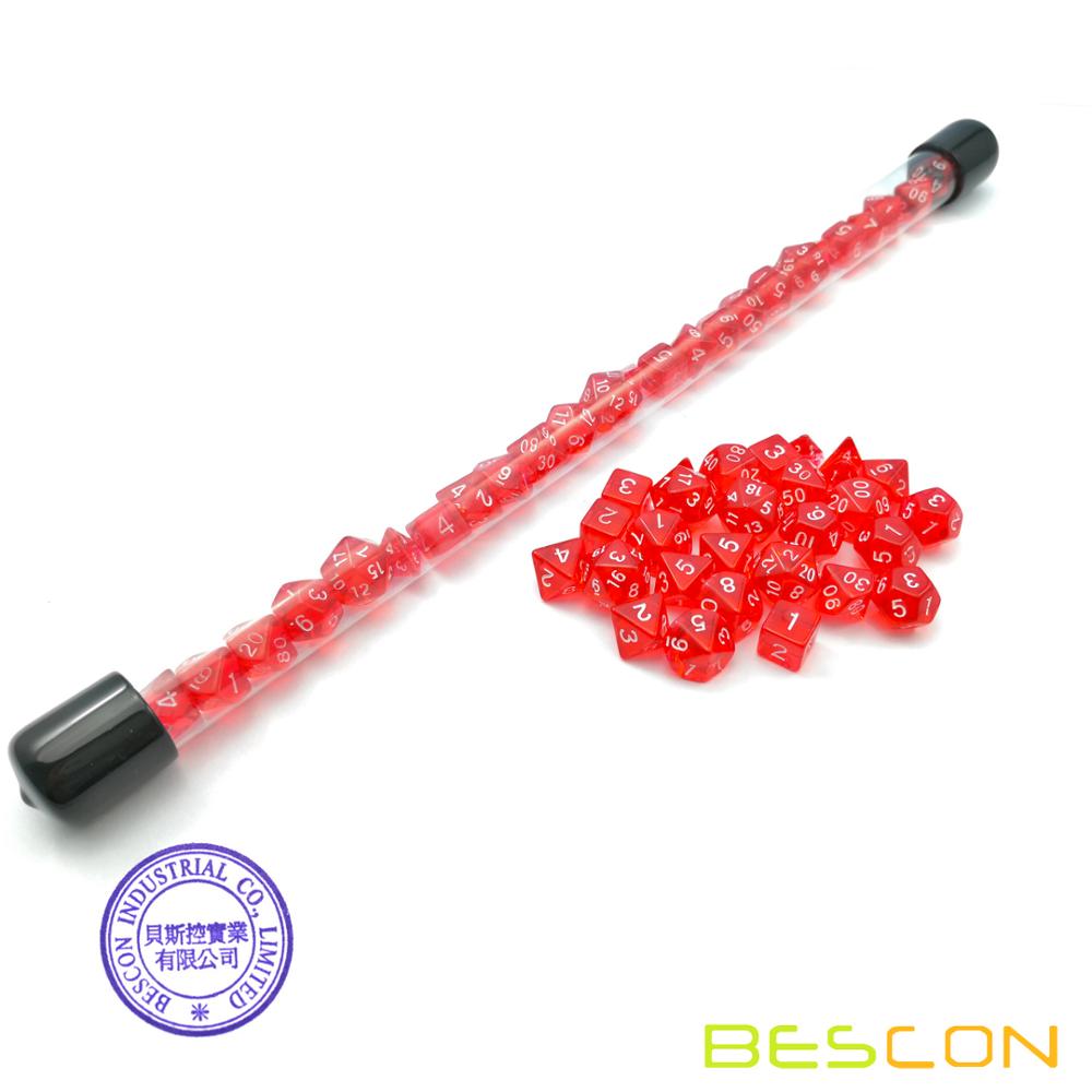 Bescon 28 Chiếc Mờ Đỏ Mini Đa  - đánh giá và giá Dice Set Polyhedral