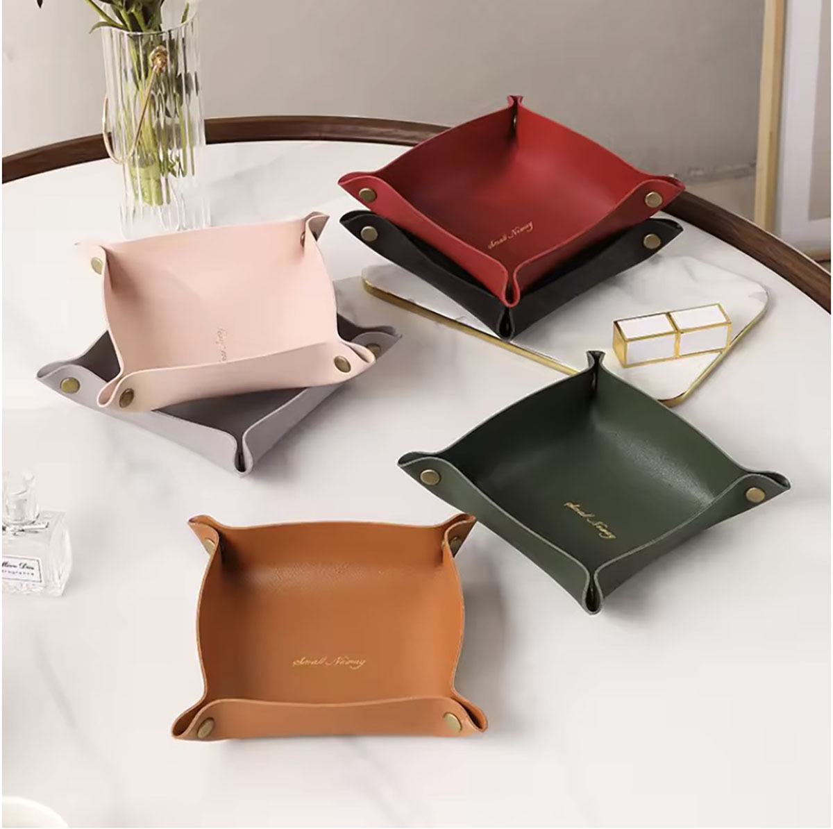 Nordic Style Leather Storage T - đánh giá và giá Token Tray Organizer