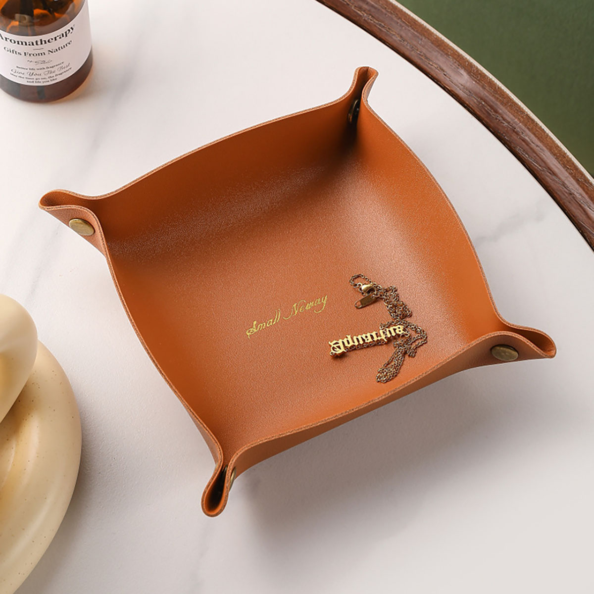 Nordic Style Leather Storage T - đánh giá và giá Token Tray Organizer