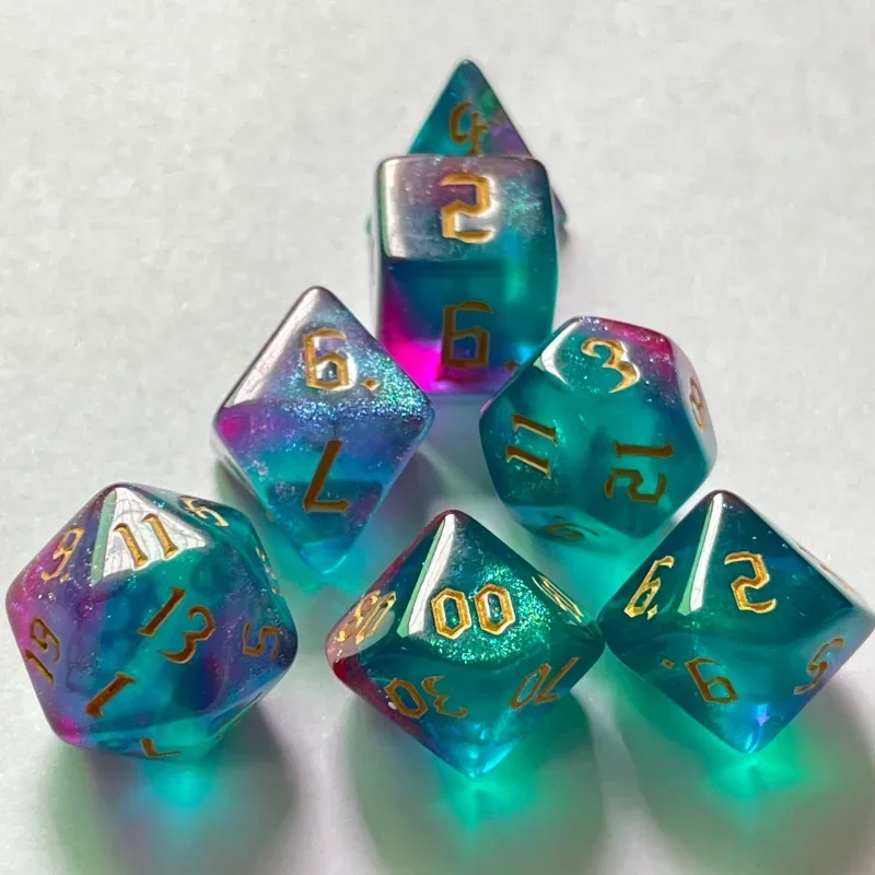 7 Pcs of New Double Colors Dic - đánh giá và giá Board Game Font