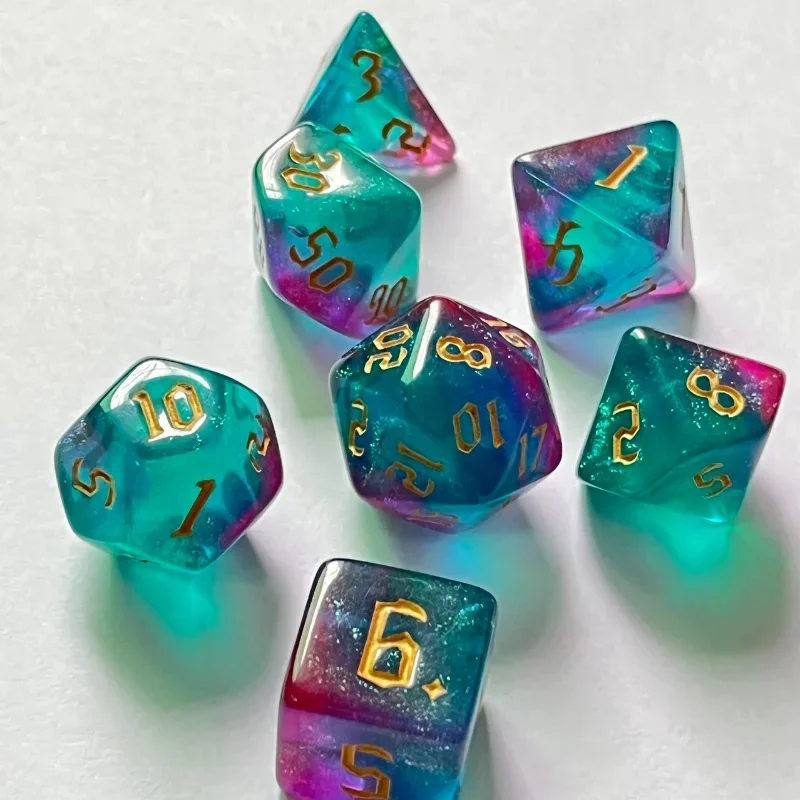 7 Pcs of New Double Colors Dic - đánh giá và giá Board Game Font