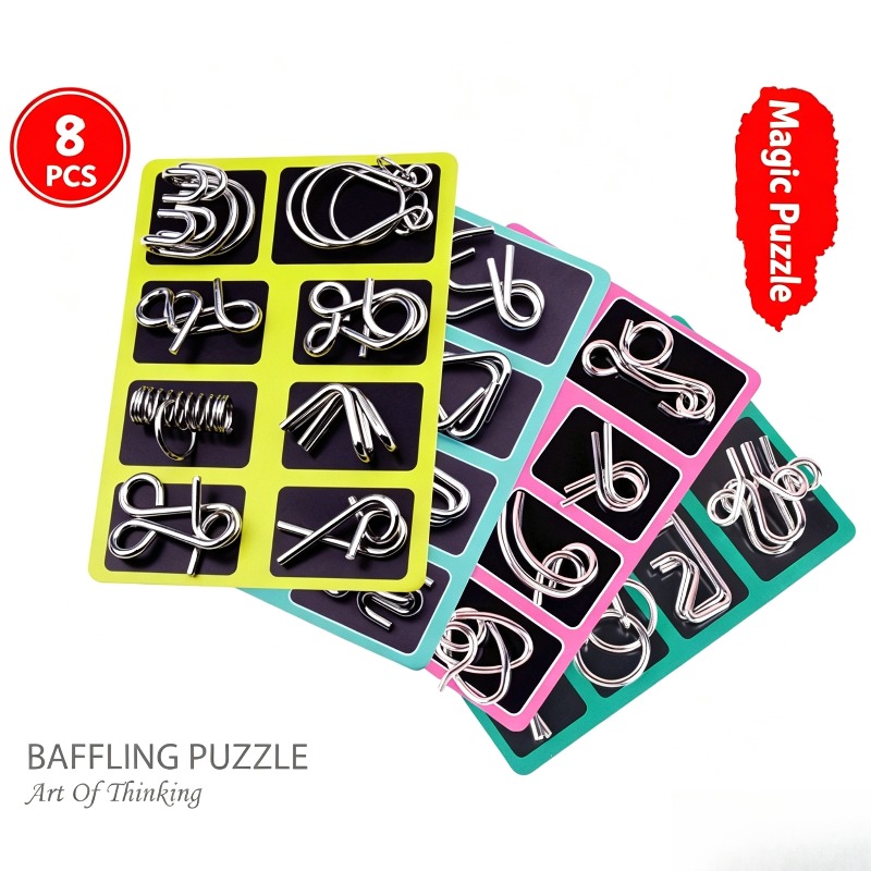 8 Pieces Metal Puzzle Set Clas - đánh giá và giá Board Game Master