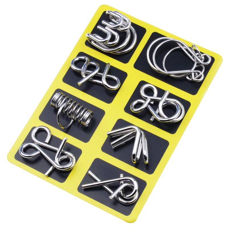8 Pieces Metal Puzzle Set Clas - đánh giá và giá Board Game Master
