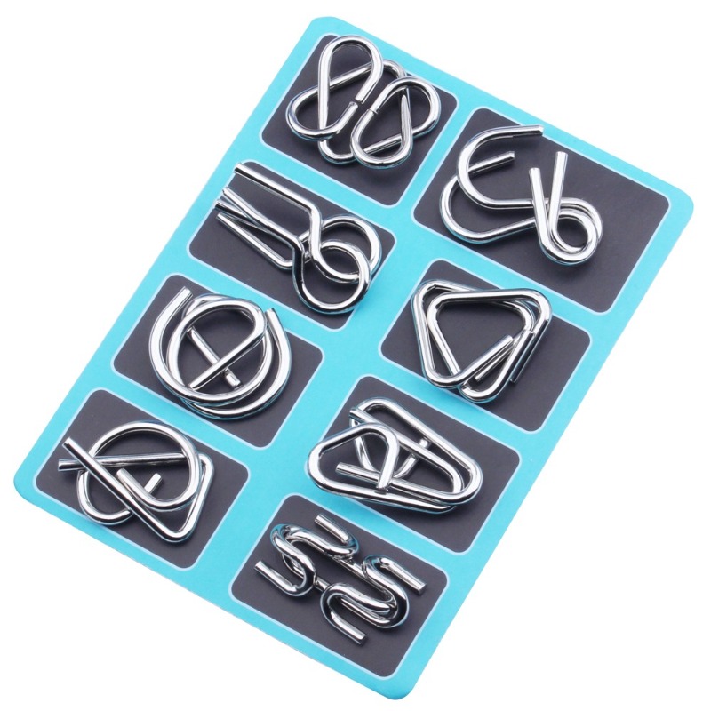 8 Pieces Metal Puzzle Set Clas - đánh giá và giá Board Game Master