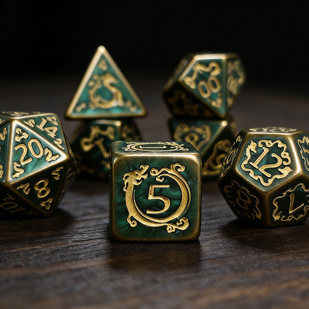 DND Dice 7Pcs/set Dragon Patte - đánh giá và giá Dice Set Polyhedral