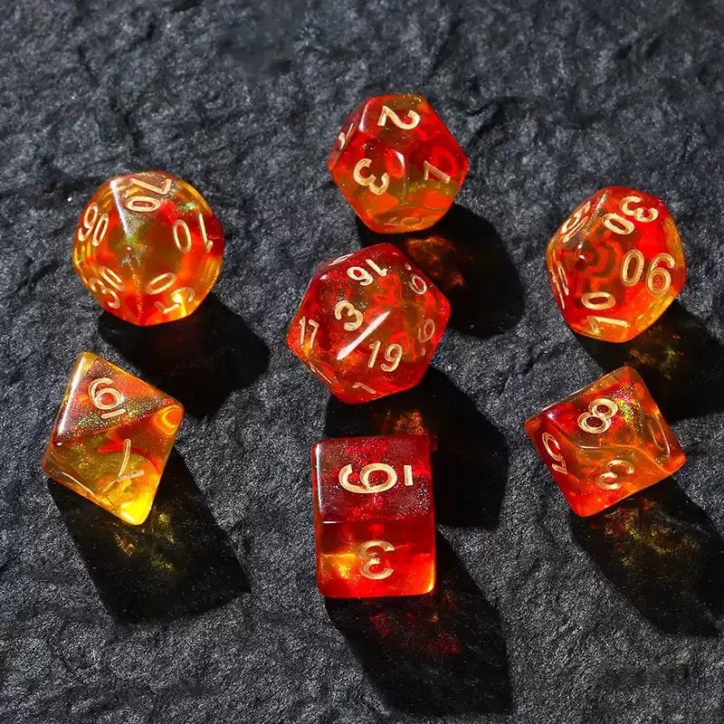 7 Pcs of New Double Colors Dic - đánh giá và giá Board Game Font