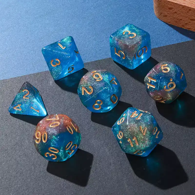 7 Pcs of New Double Colors Dic - đánh giá và giá Board Game Font