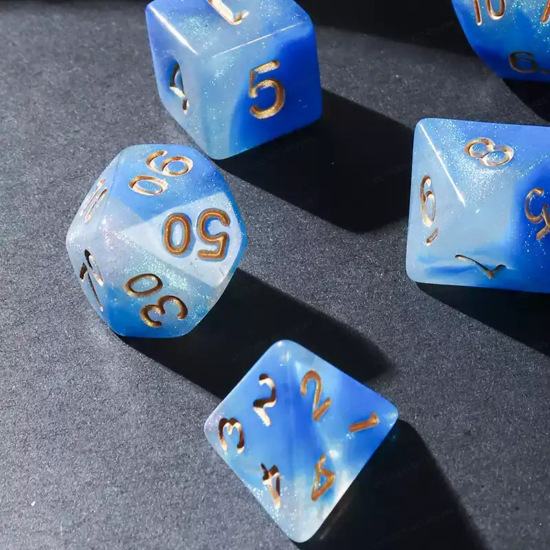 7 Pcs of New Double Colors Dic - đánh giá và giá Board Game Font