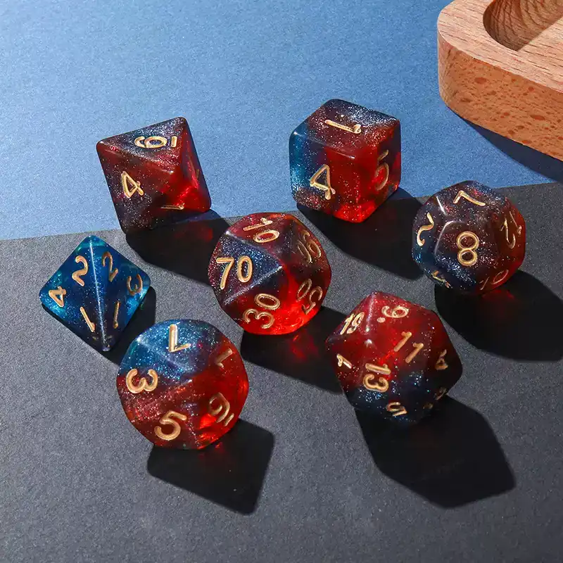 7 Pcs of New Double Colors Dic - đánh giá và giá Board Game Font