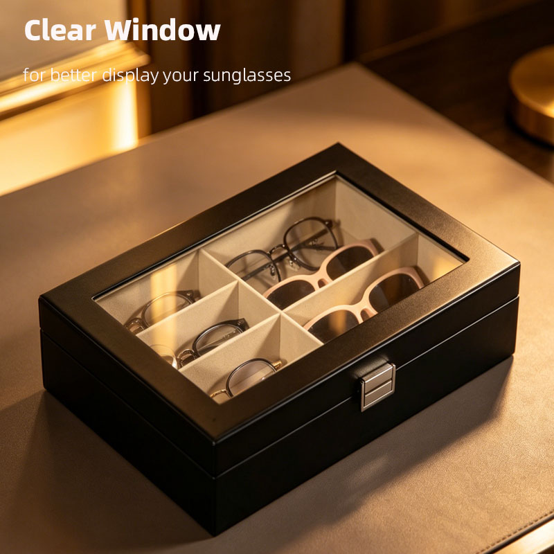 Black 6-Compartment Eyeglass S - đánh giá và giá Token Tray Organizer
