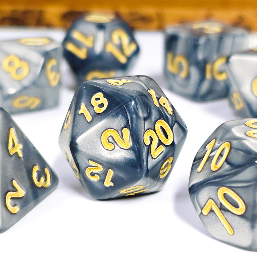 7Pcs/Set Pearl Dice Polyhedral - đánh giá và giá Dice Set Polyhedral