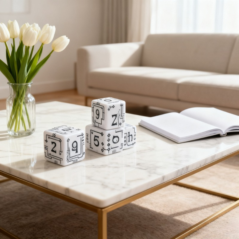 D6 Mechanical Style Polyhedral - đánh giá và giá Board Game Font