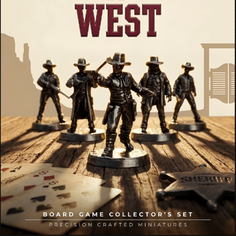 Wild West Metal Miniatures Set - đánh giá và giá Board Game Wild Wild