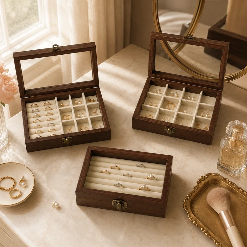 Bedroom Desktop Walnut Pattern - đánh giá và giá Token Tray Organizer