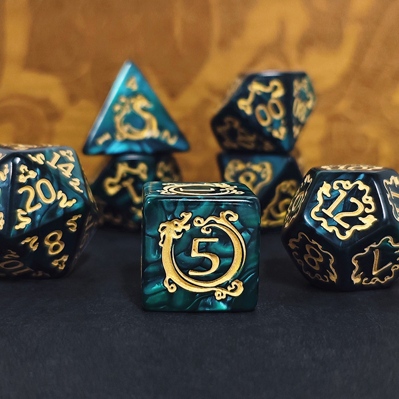 7pcs DND Dice 7Pcs/set Dragon  - đánh giá và giá Dice Set Polyhedral