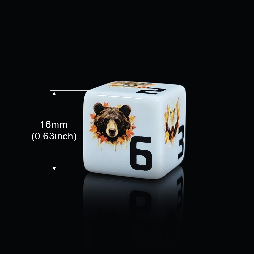 12Pcs 16MM Acrylic D6 Dice, Au - đánh giá và giá Board Game Wild Wild